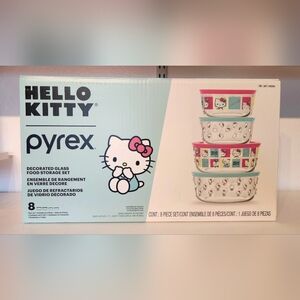 Pyrex Hello Kitty Glass Storage Set